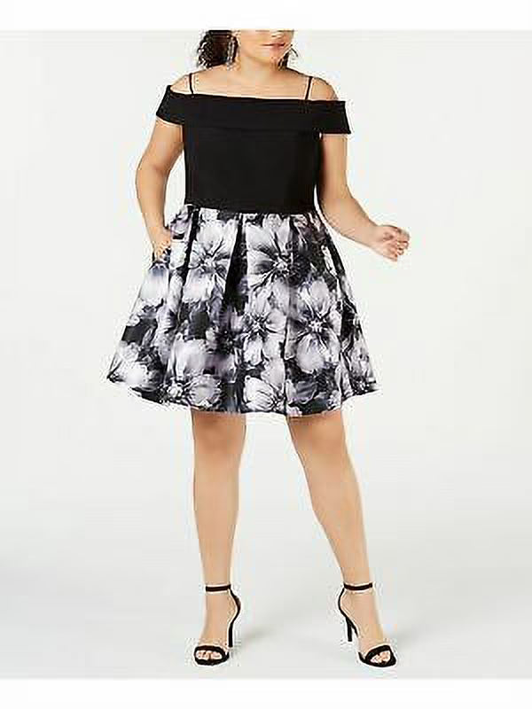 Black Short Sleeve Mini Formal Dress W608