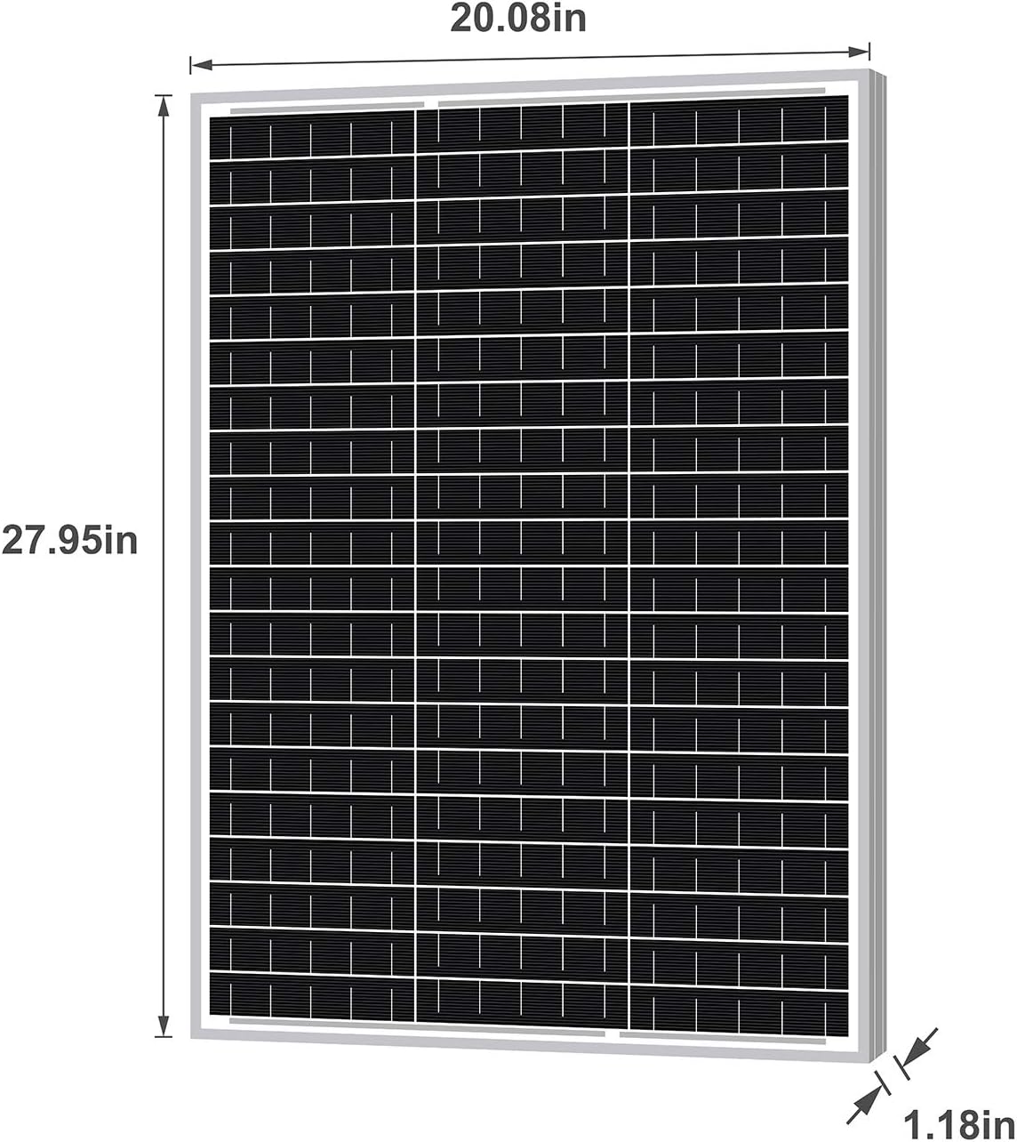 30W Monocrystalline Solar Panel Z58022