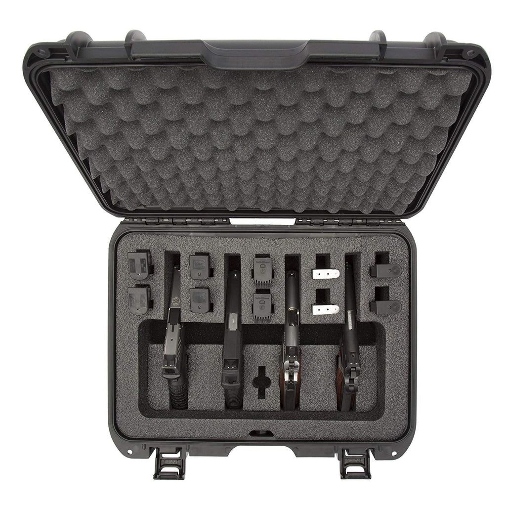 Black Waterproof Gun Case with Custom Foam Insert K37469
