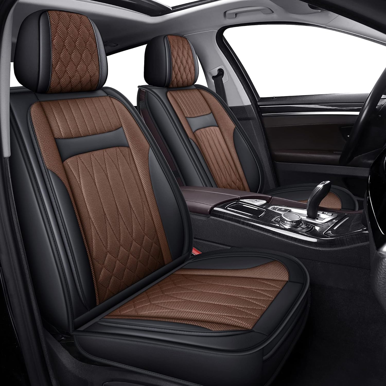 Brown Car Seat Covers Full Set X904832