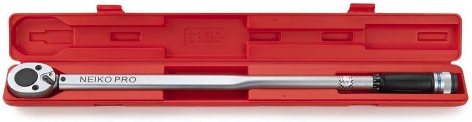 3/4” Drive Adjustable Click Torque Wrench, 50-300 Foot-Pound, Chrome Vanadium Steel S394
