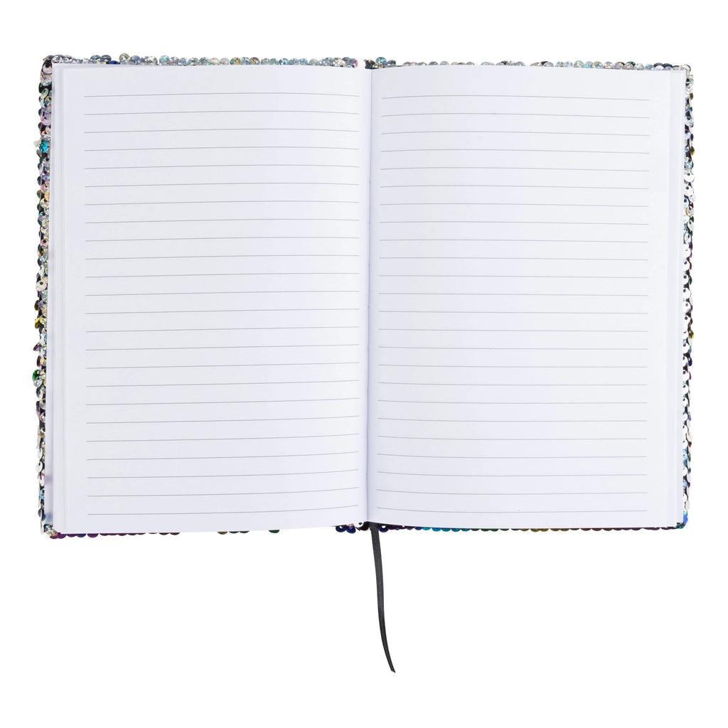 Shimmering Silver Sequin Journal X13282