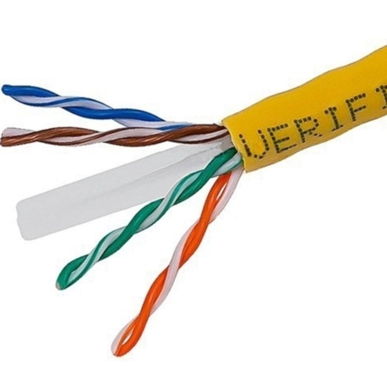 CAT 6 UTP Bulk Cable 1000 ft Yellow U275094