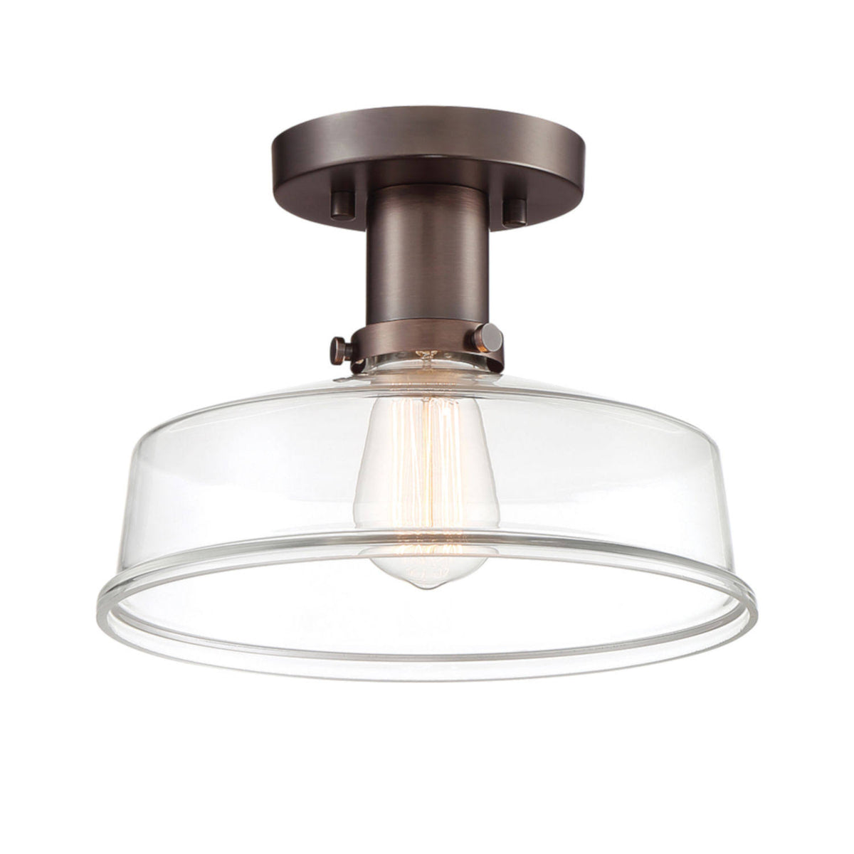 Satin Copper Semi-Flush Mount Light H84674