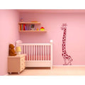 Lavender Giraffe Wall Decal Height Ruler P2870