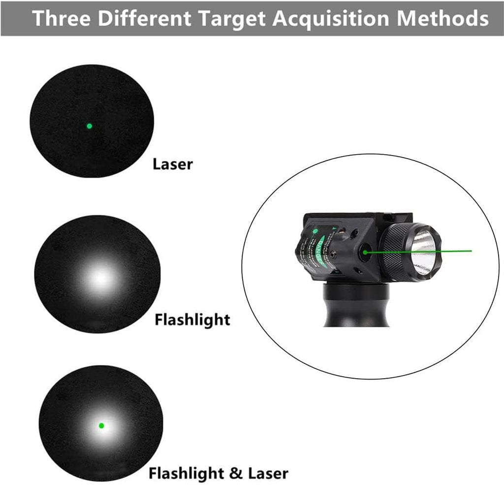 Pack of 2 Green Tactical Flashlight with Strobe V830408