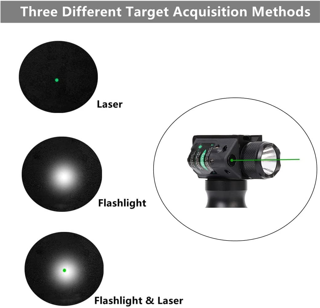 Pack of 2 Green Tactical Flashlight with Strobe V830408