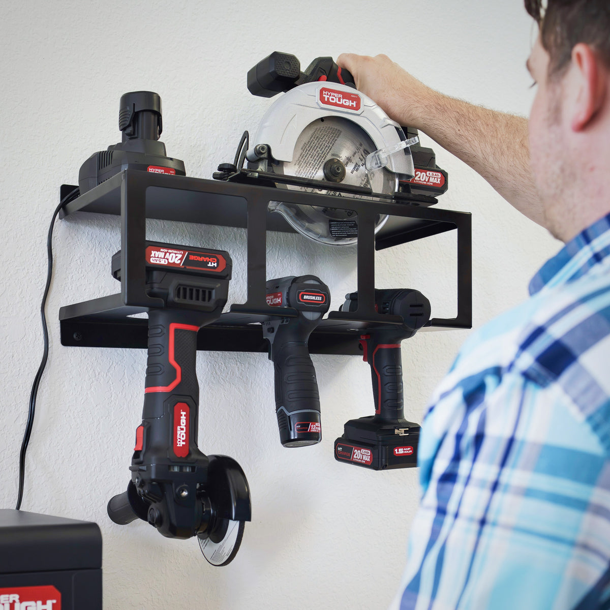 Steel Power Tool Hanger, 17.7-inch, 32-lb. Capacity D520
