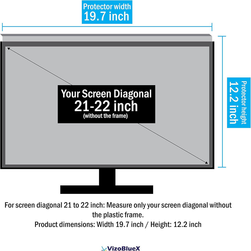 32 inch Anti-Blue Light Monitor Screen Protector Panel (28.5 x 17.1 inch) L783529