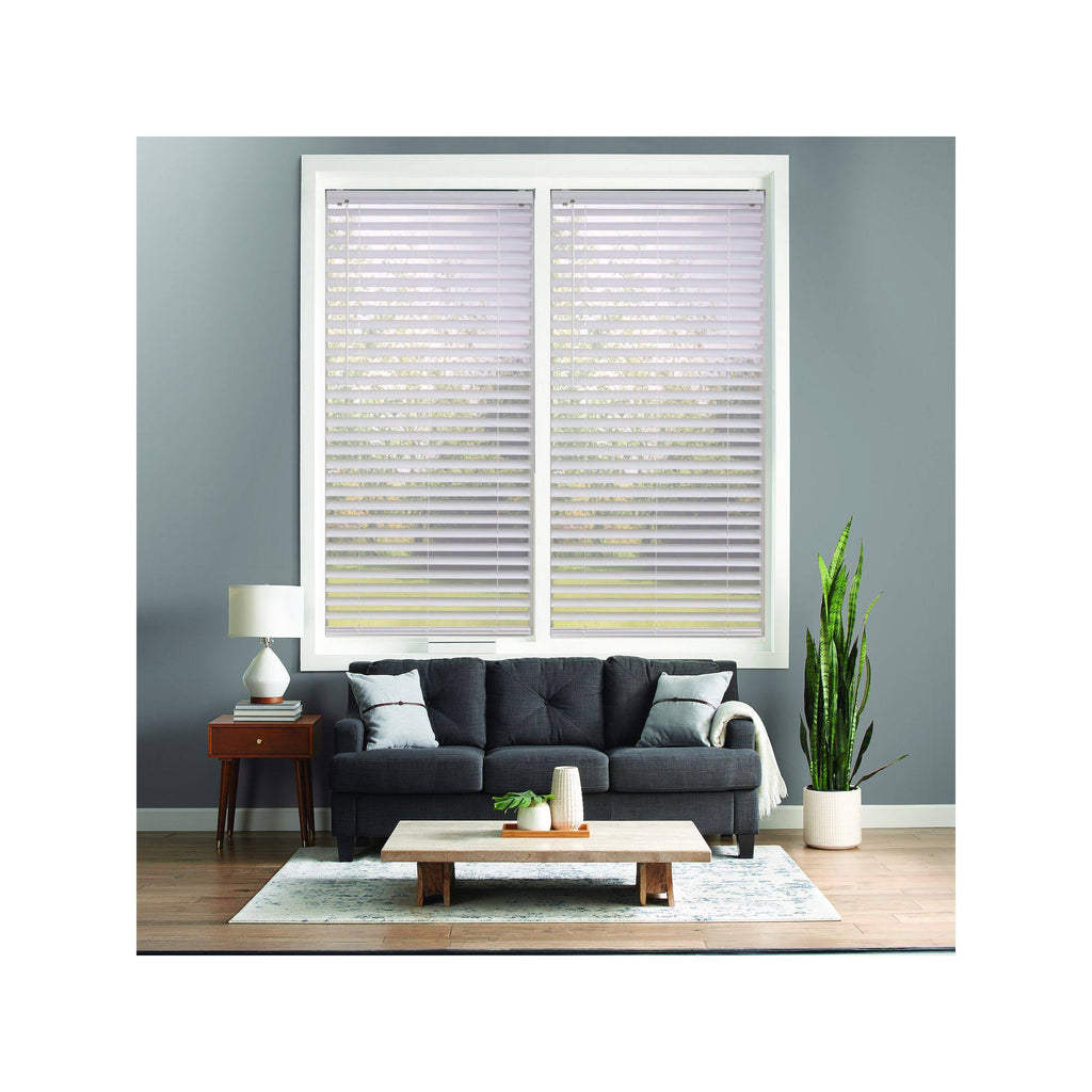 White Cordless Venetian Vinyl Blinds X4810