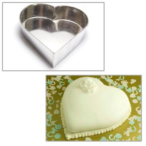 Heart Birthday Cake Baking Pan 10x22 (25cm) S2326