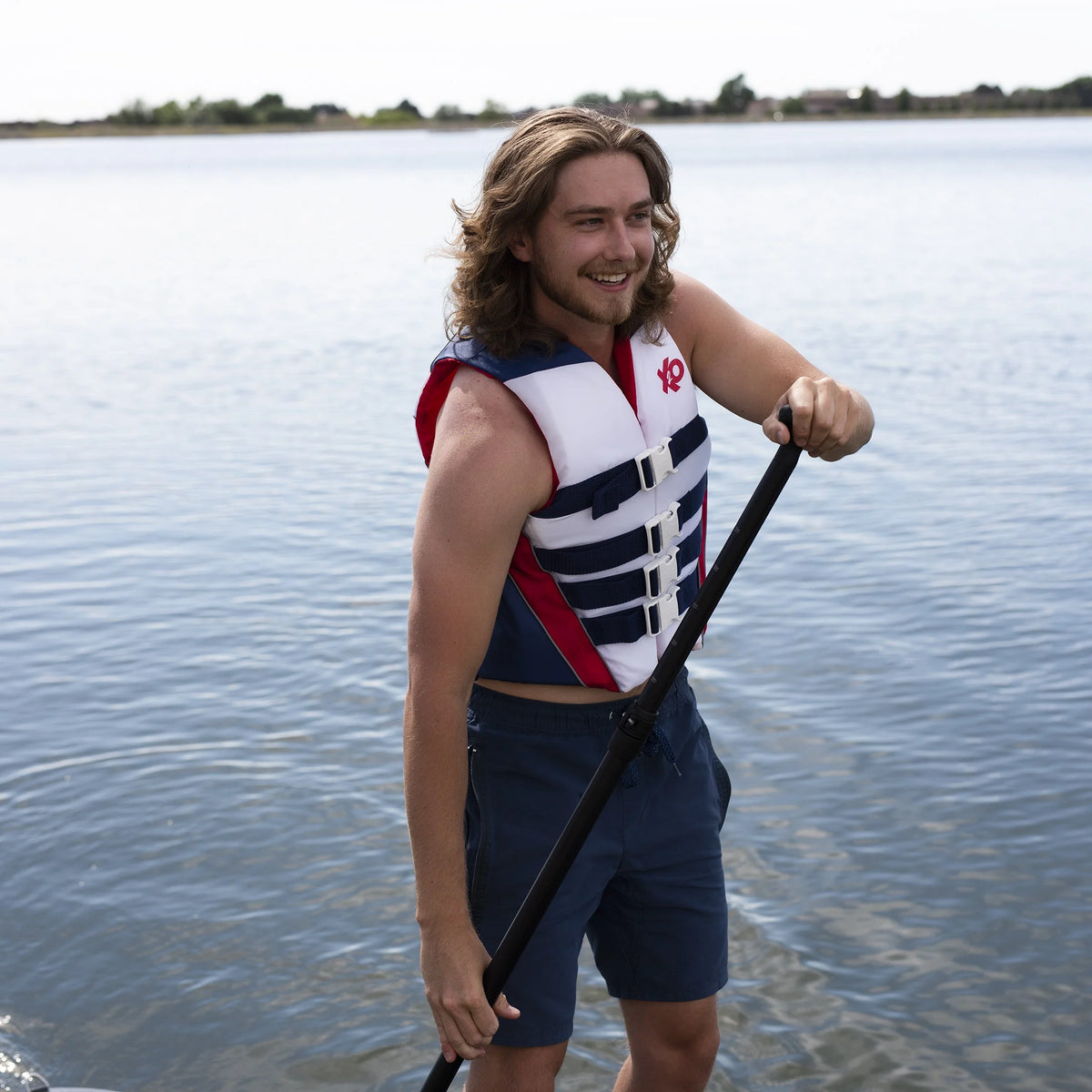 Red, White, and Blue Life Vest and Jacket X656