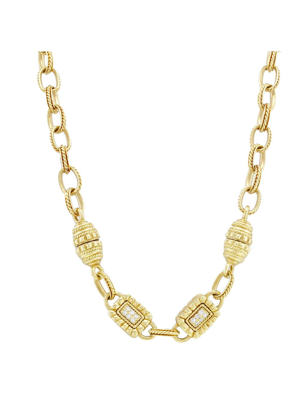 18k Yellow Gold Diamond Necklace V76599