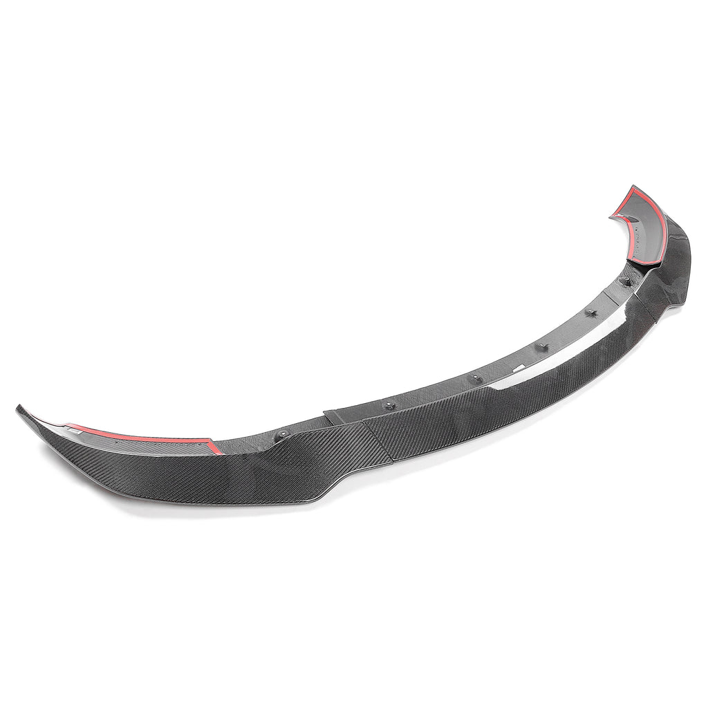 Gloss Black Real Carbon Fiber Front Lip Spoiler Splitter D289