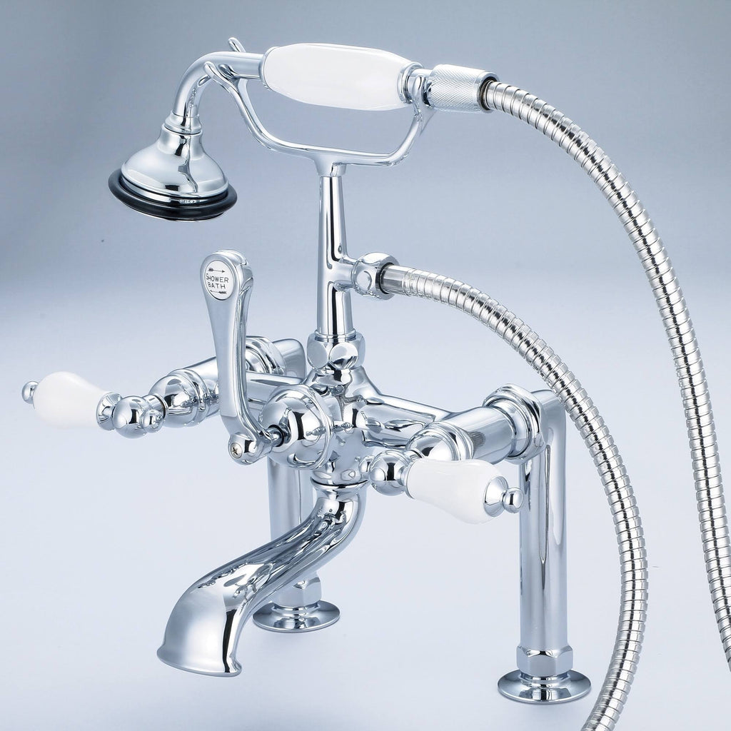 Chrome Tub Faucet with Handheld Shower G16871