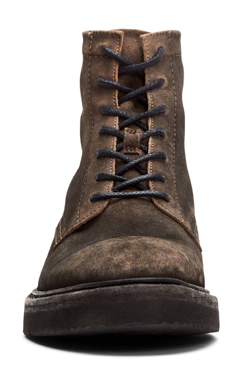 Faded Black Lace Up Boots Z460848