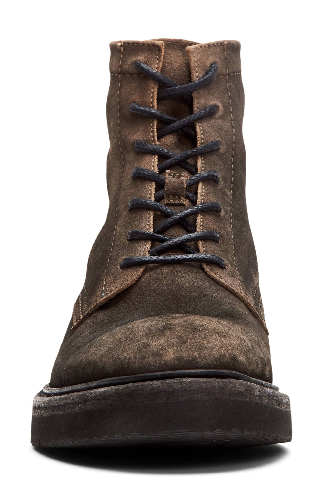 Faded Black Lace Up Boots Z460848