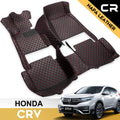 Leather Car Floor Mats Custom Fit 1st & 2nd Row Black X51723