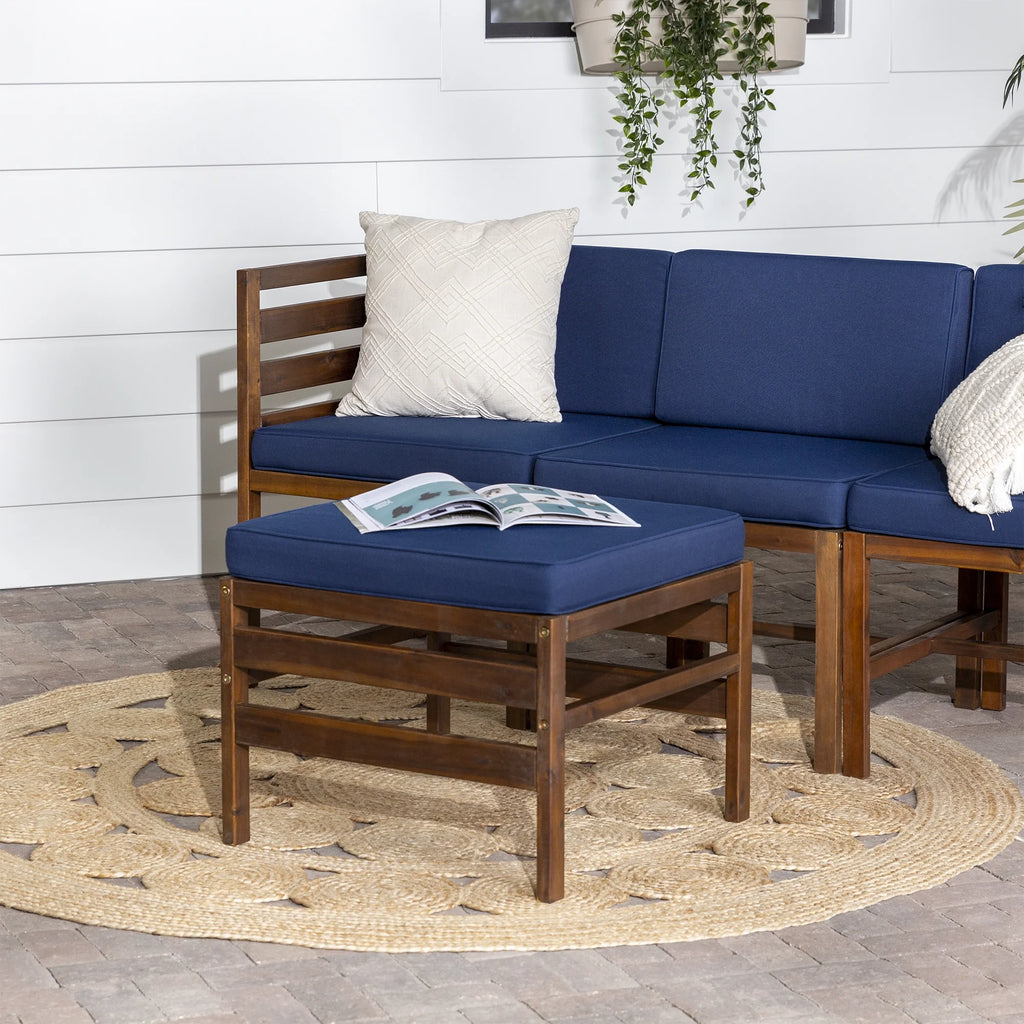 Navy 4 Piece Modular Patio Sectional D843506