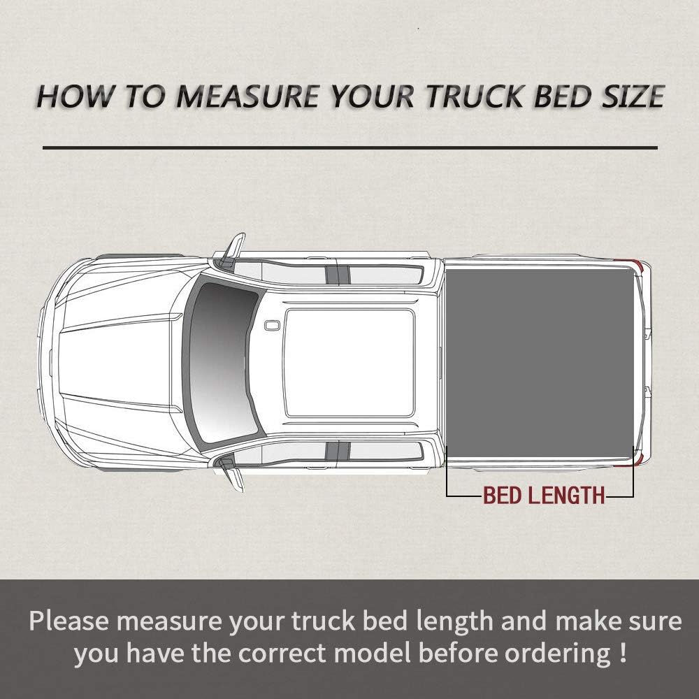 Soft Tri Fold Truck Bed Tonneau Cover for Jeep Gladiator JT Pickup R1524