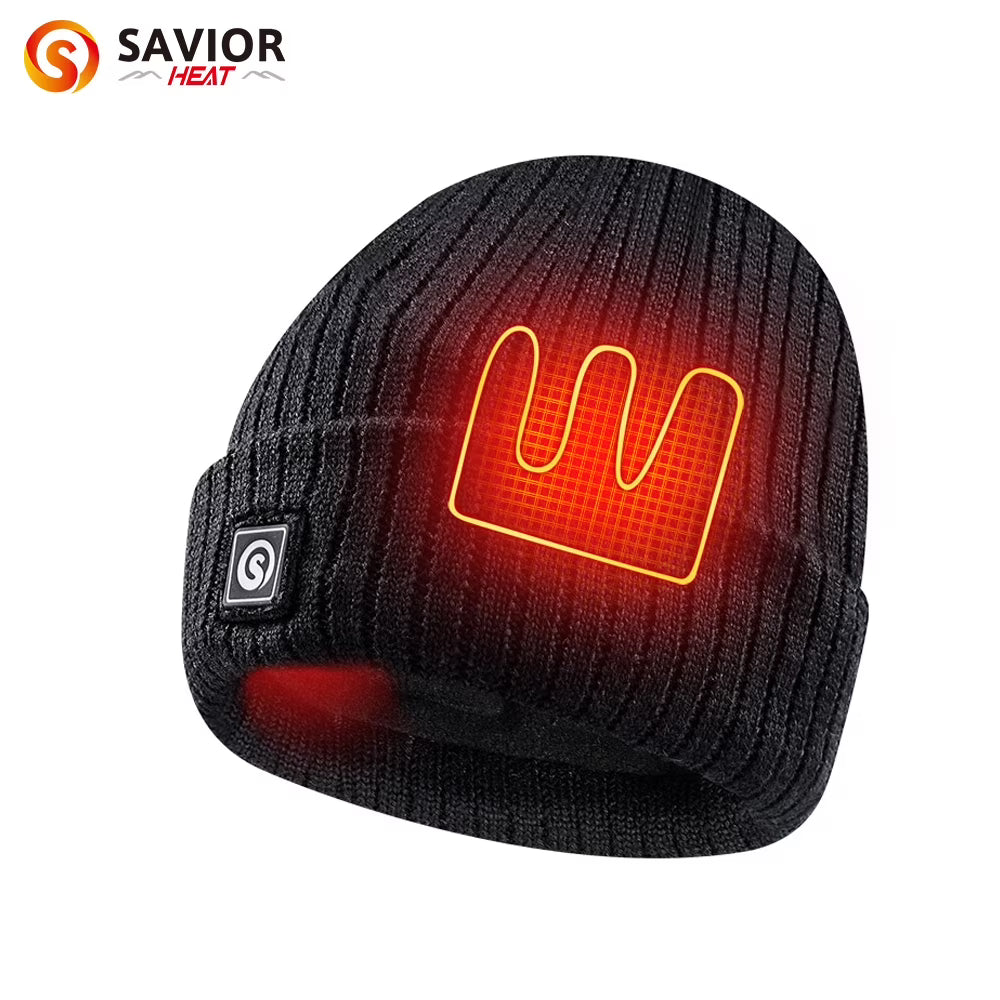 Rechargeable Battery Heating Beanie with 3 Heat Tempo N4016