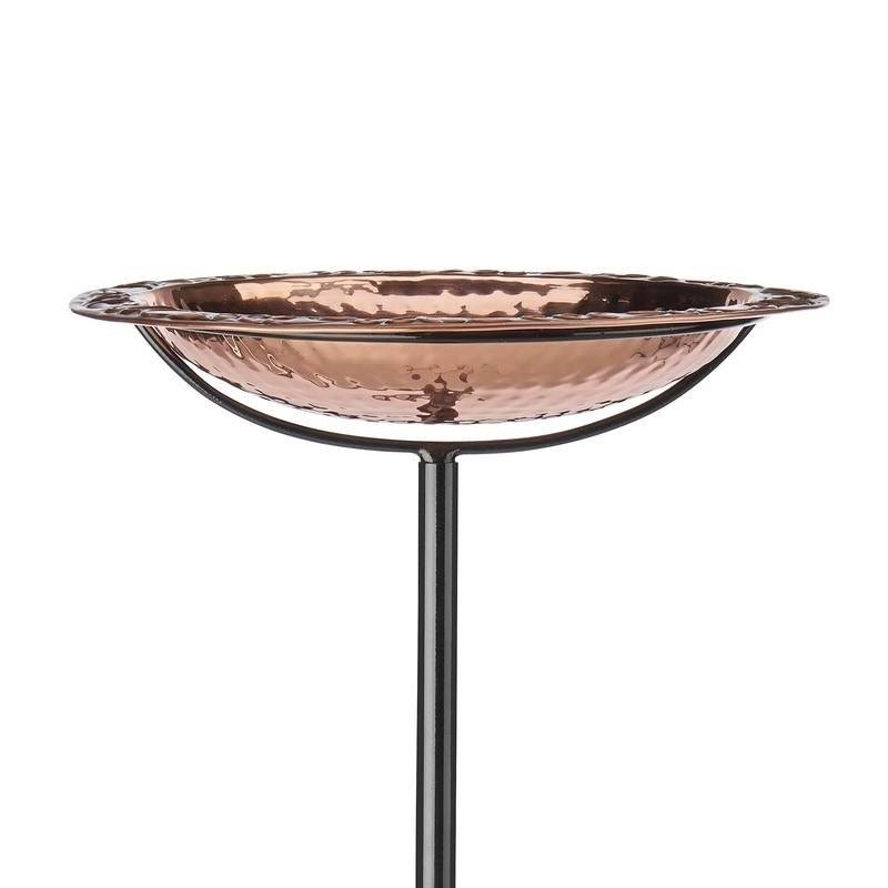 Copper Bird Bath on Garden Pole W473