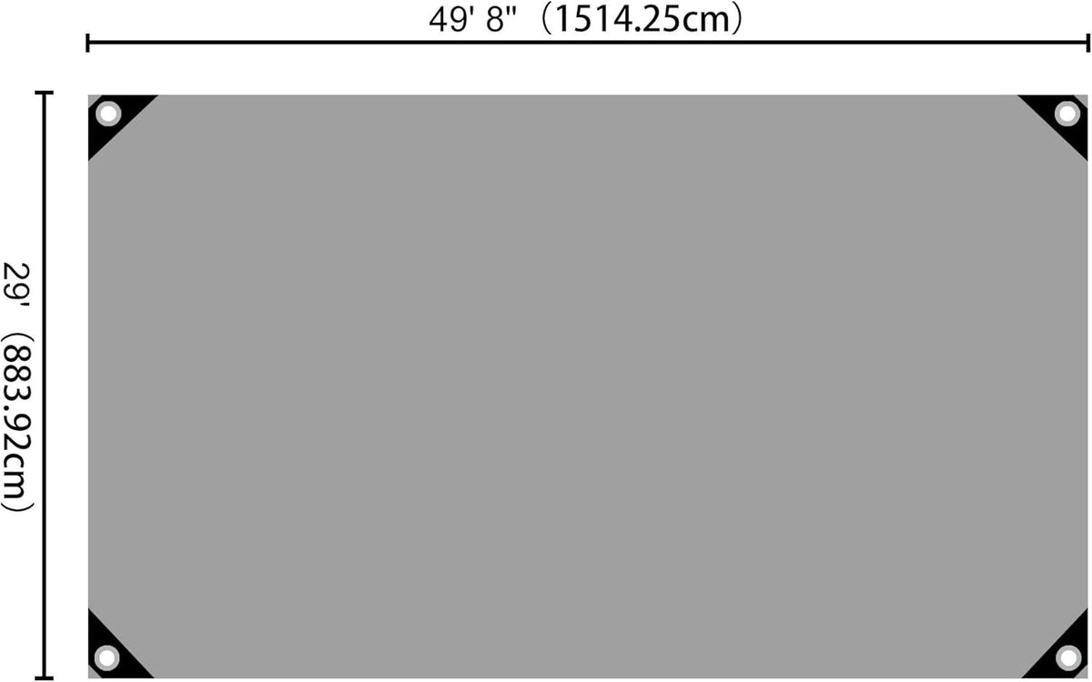 Heavy Duty Reinforced Poly Tarp Waterproof Tarpaulin 10-mil with Eyelets F942058