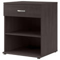 Storm Gray Floor Storage Cabinet with Drawer and Shelves U50068