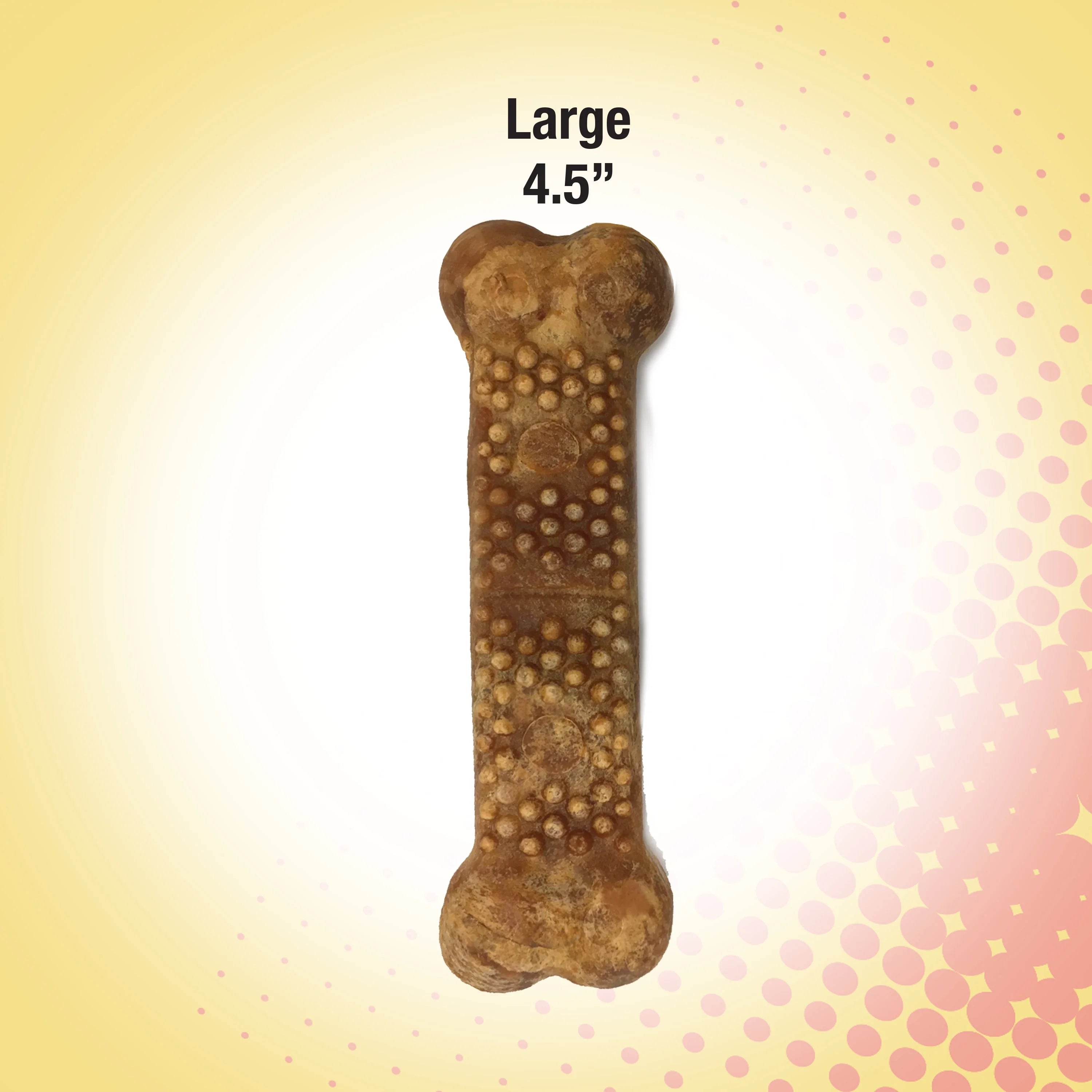 Large Edible Dog Chew Treat, Chicken Flavor, 2.2 Lbs. (18 Count) F40186