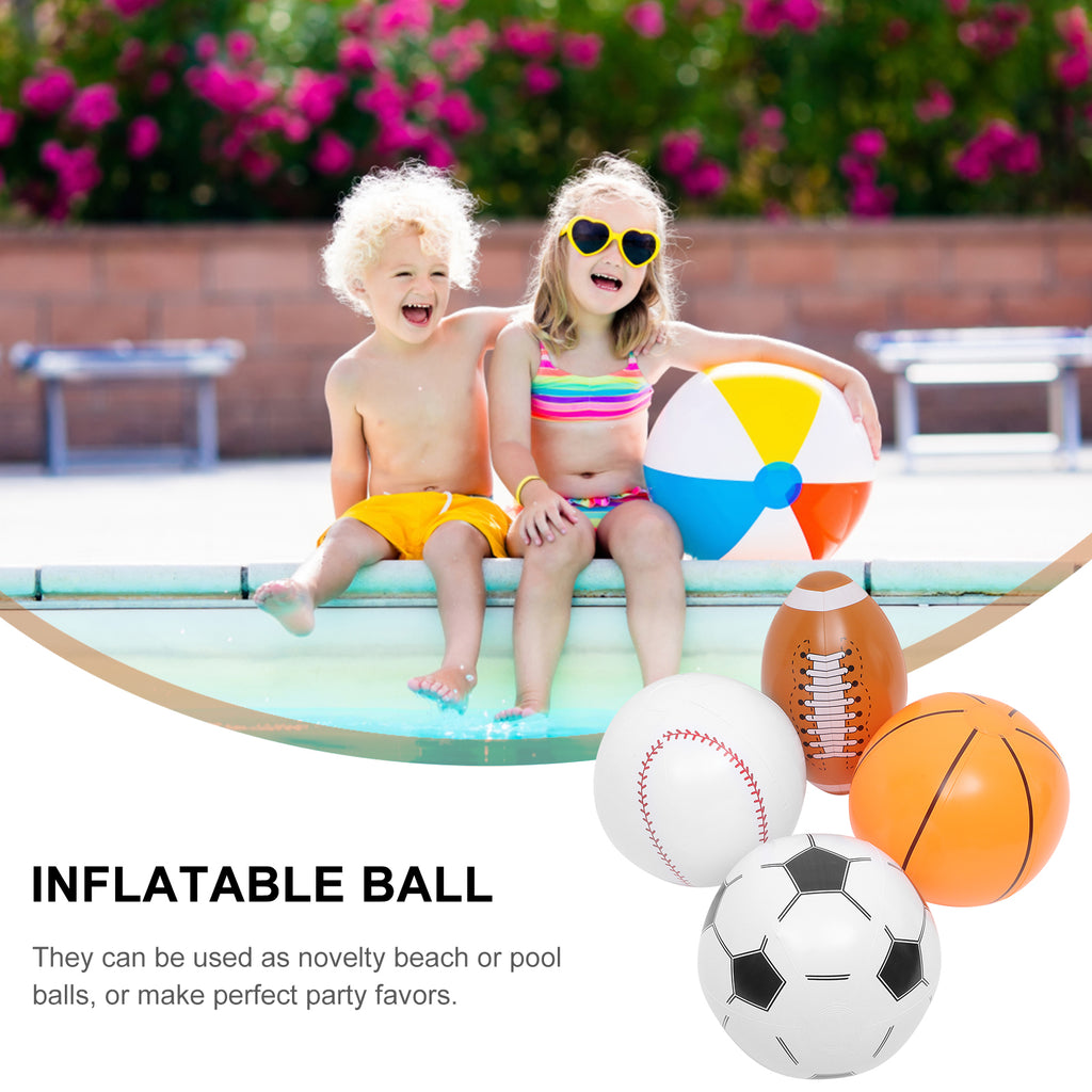 Inflatable Beach Ball Swimming Pool Balls Outdoor Playset Pvc Child E545036