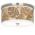Nickel 10 1/4x22 Wide Ceiling Light T724