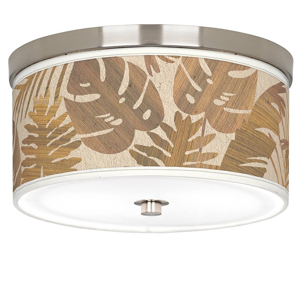 Nickel 10 1/4x22 Wide Ceiling Light T724