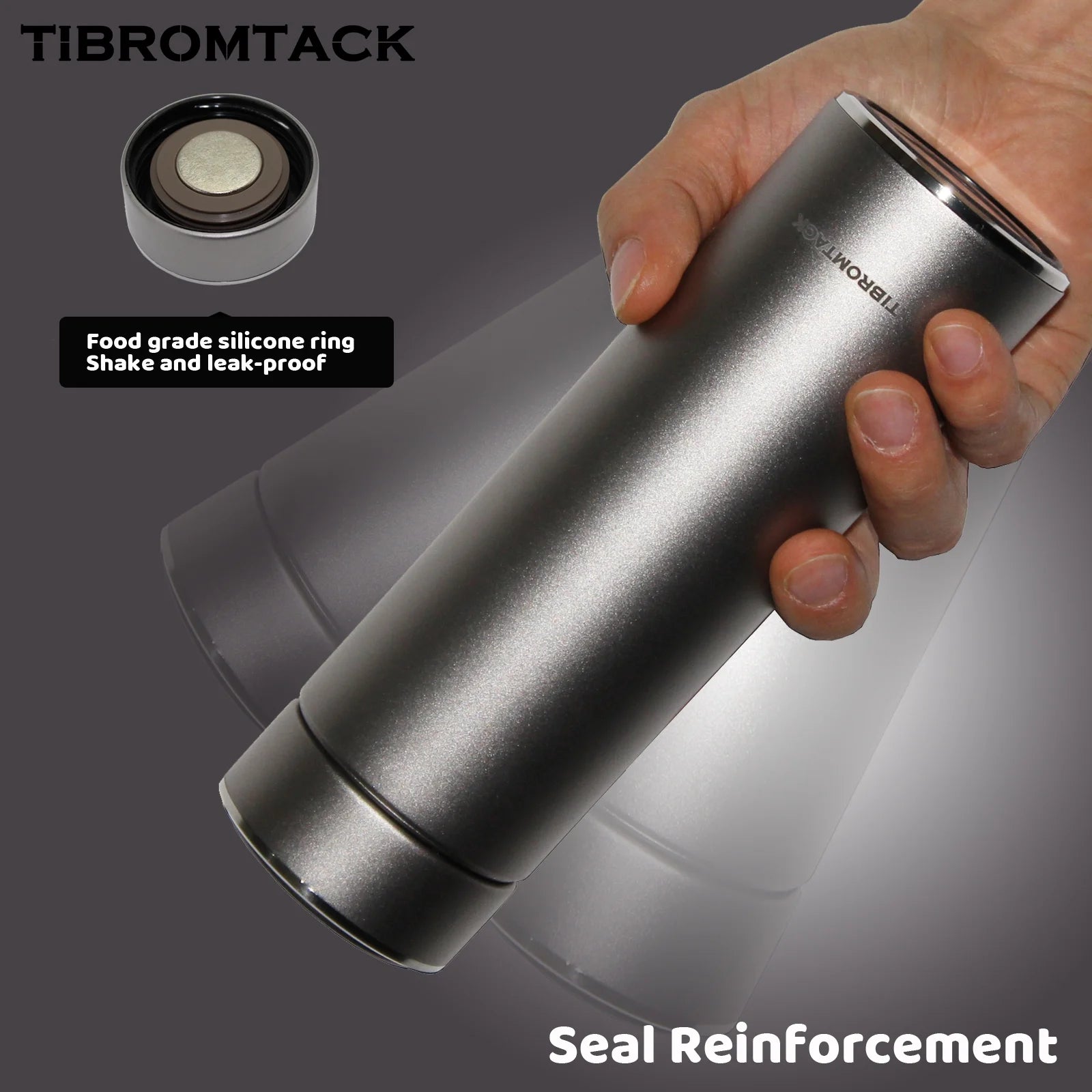 Titanium Insulated Water Bottle 320ml Double Wall Vacuum Thermos Bottle S9606