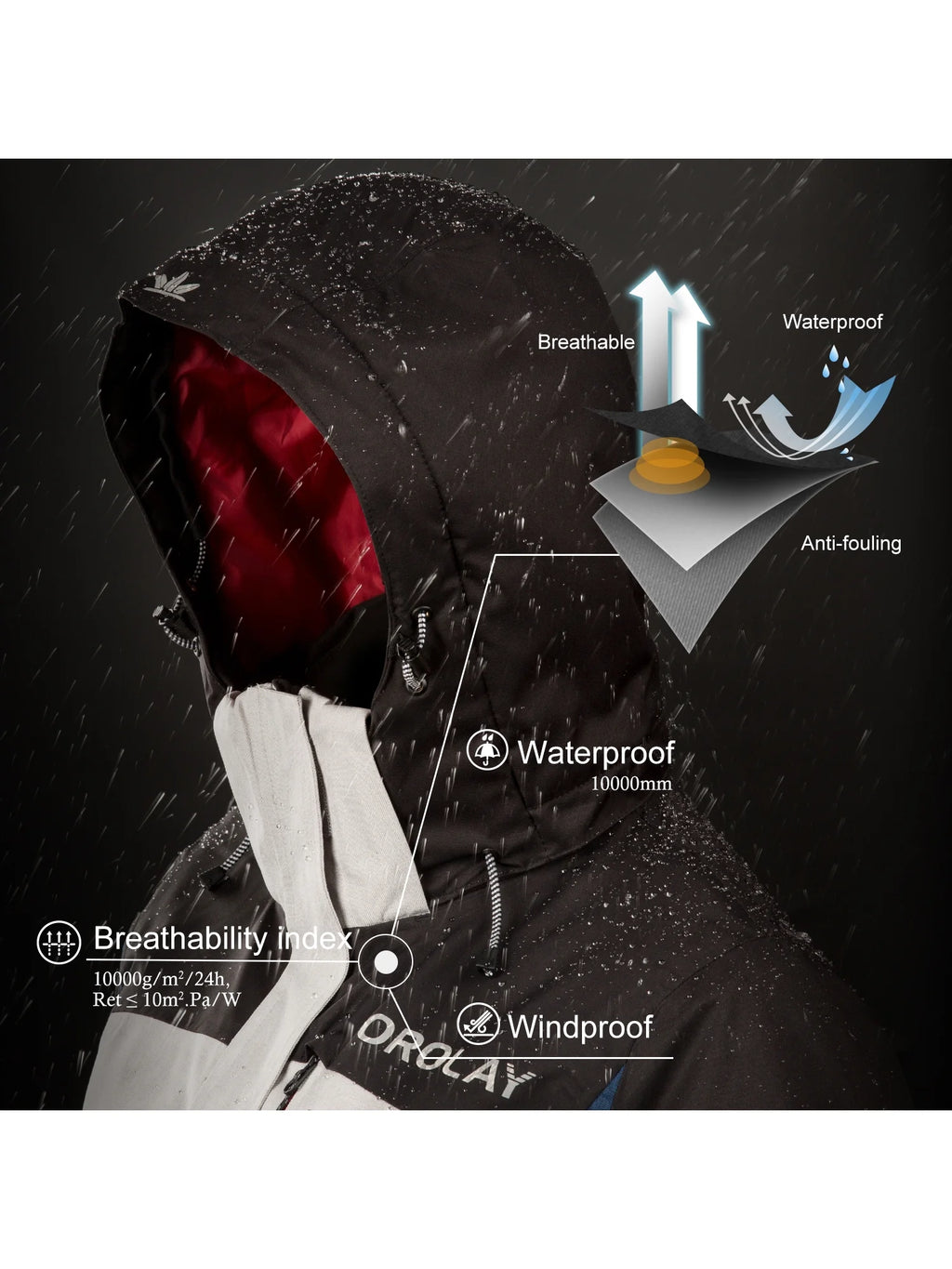 Waterproof Winter Ski Jacket P404