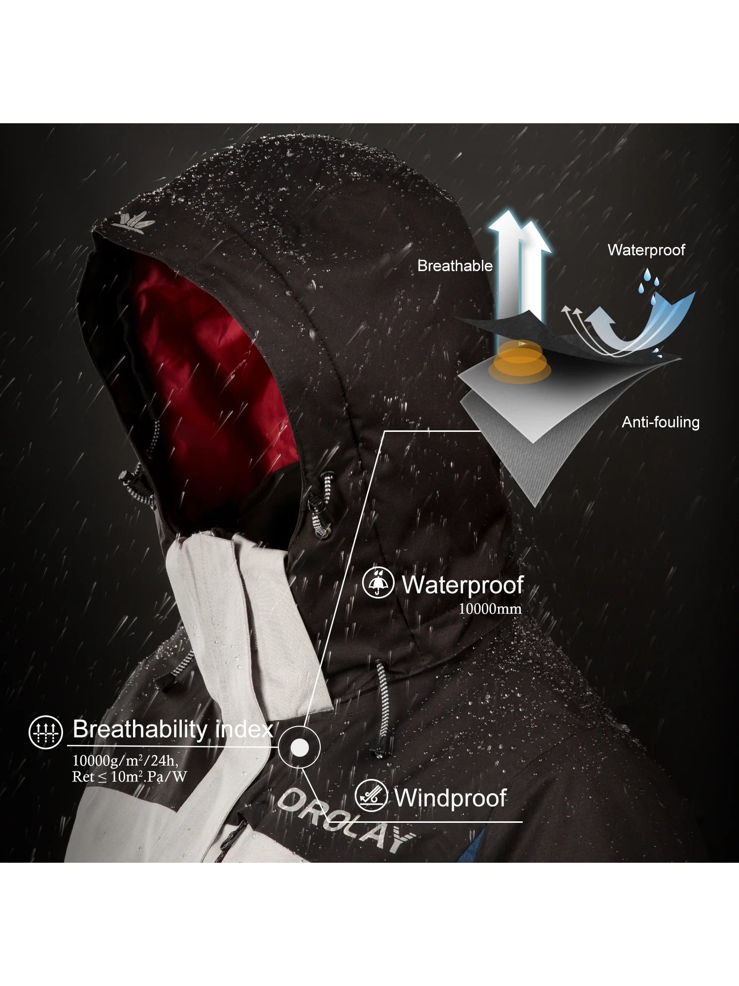 Waterproof Winter Ski Jacket P404