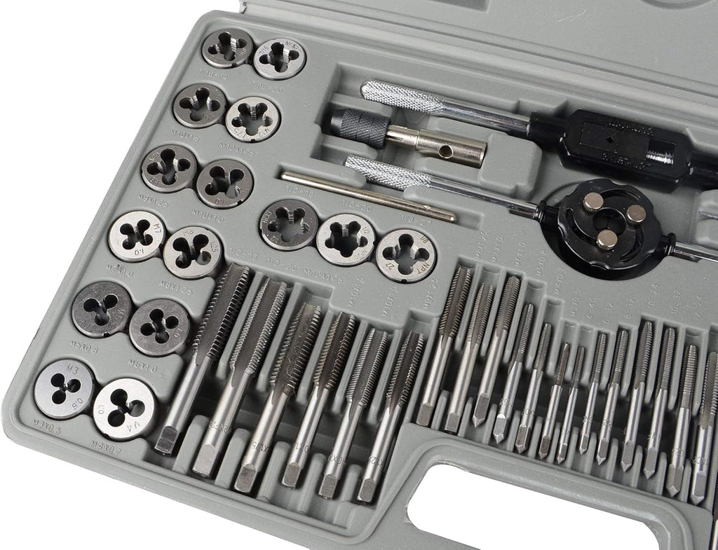 60 Pc Metric and SAE Alloy Tap and Die Set V701