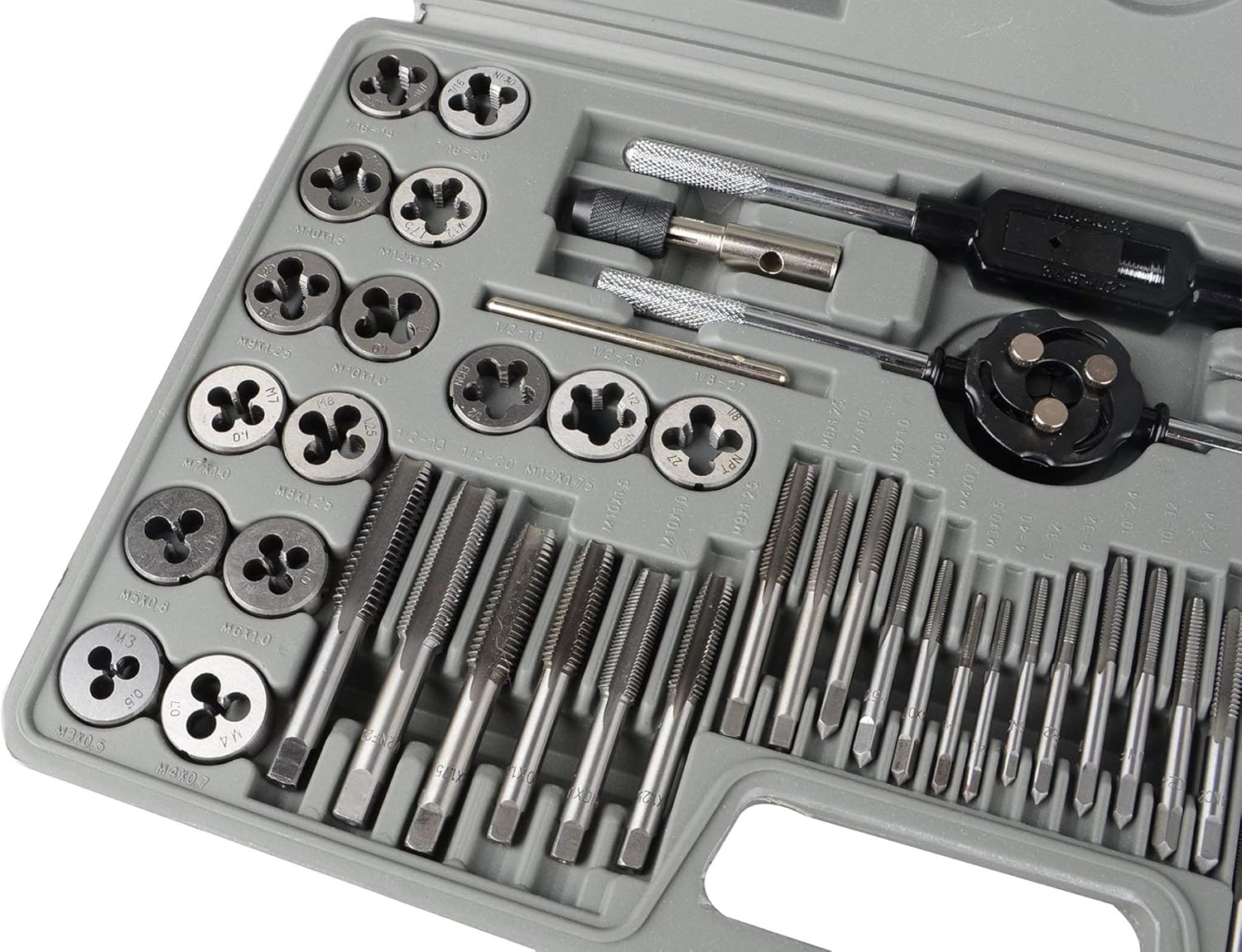 60 Pc Metric and SAE Alloy Tap and Die Set V701