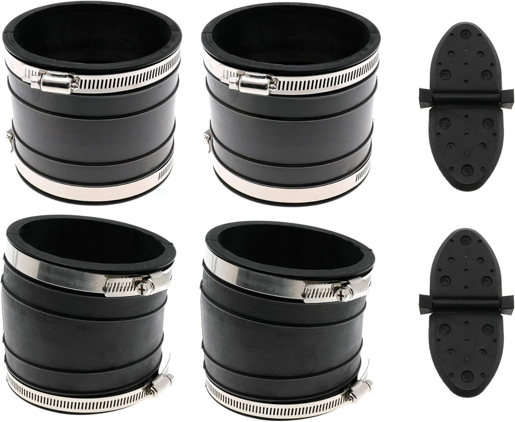 Y-Pipe Exhaust Bellows Hose Kit Pack of 2 V80974