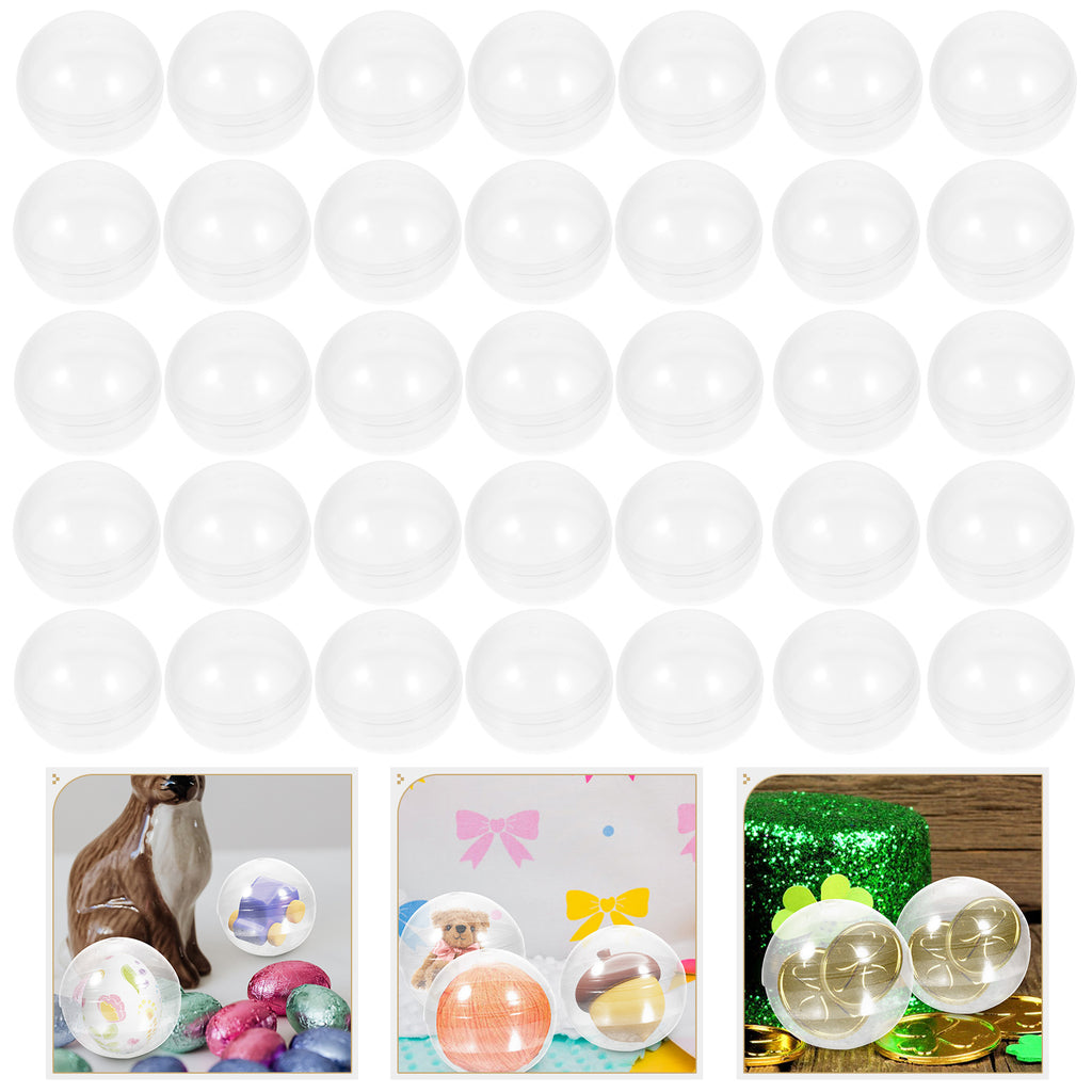 100pcs Clear Plastic Fillable Balls V747