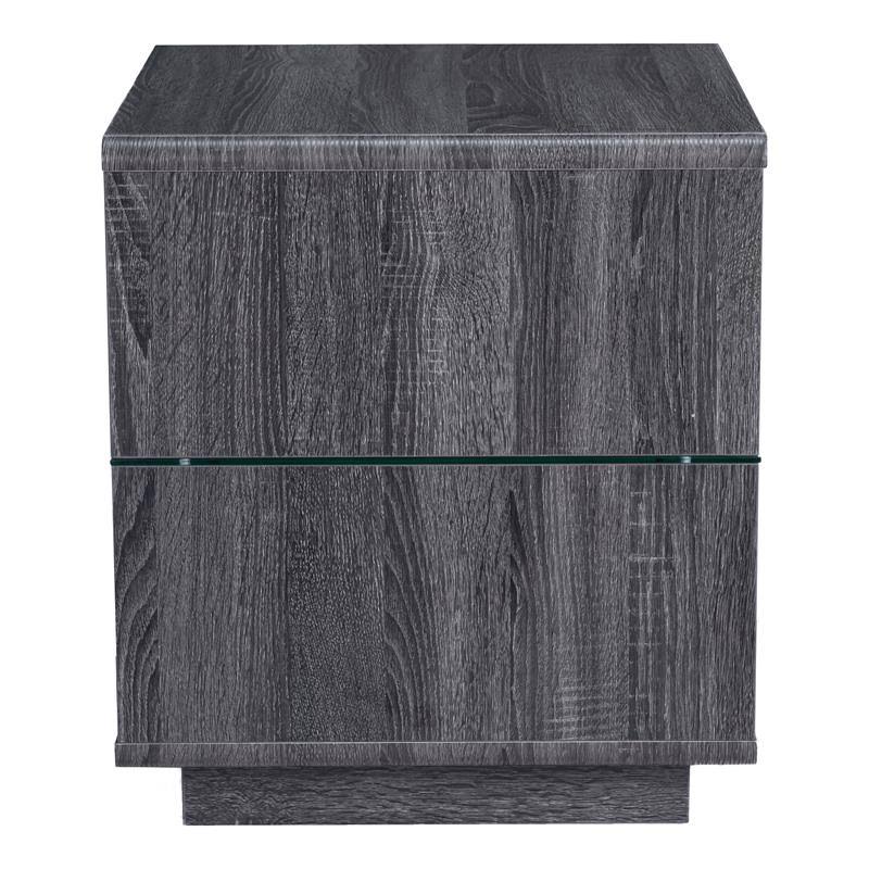 3-Piece Wood Coffee Table Set in Distressed Gray Y92102