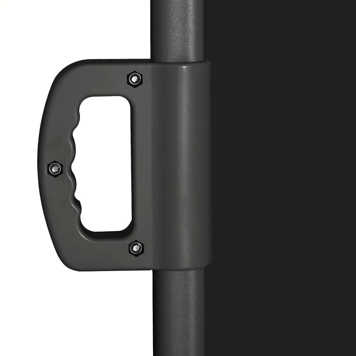 Black Retractable Privacy Screen Side Awning J7279