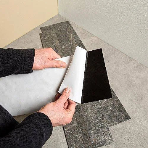 Peel and Stick Stone Overlay Kitchen Backsplash Frosted Quartz Approx 15 Sq ft Kit Z150