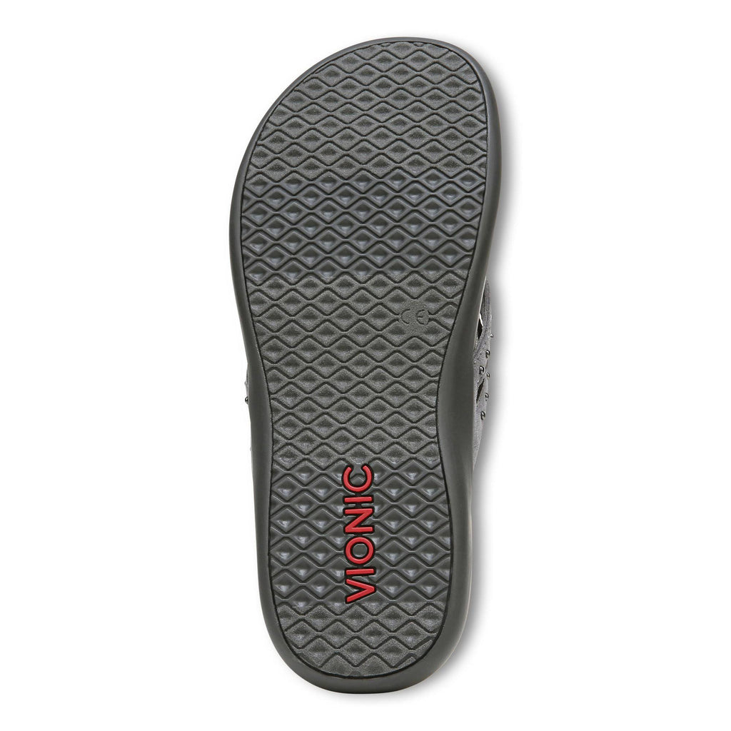 Slate Grey Toe Post Sandal U446622