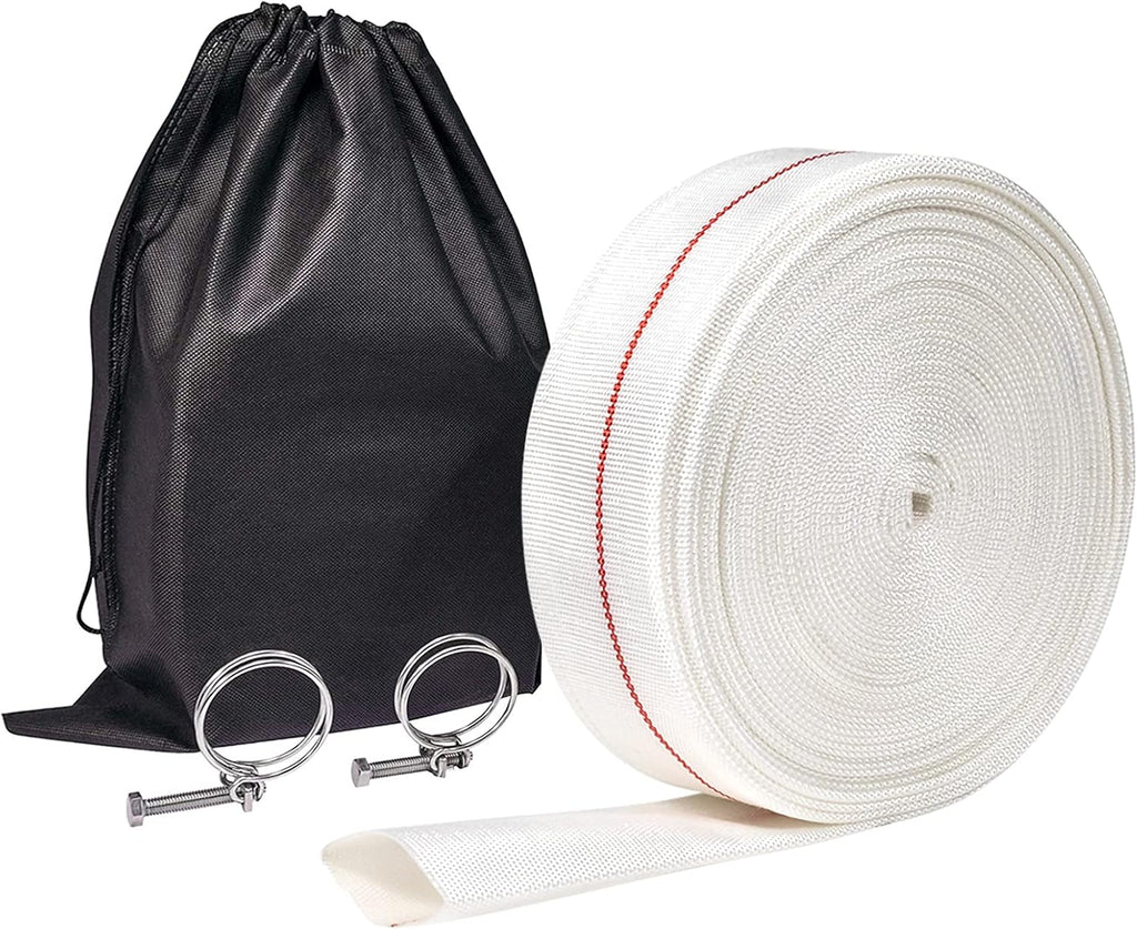 1-1/2" ID x 60 FT Lay Flat Backwash Hose, Pack of 2 R3946