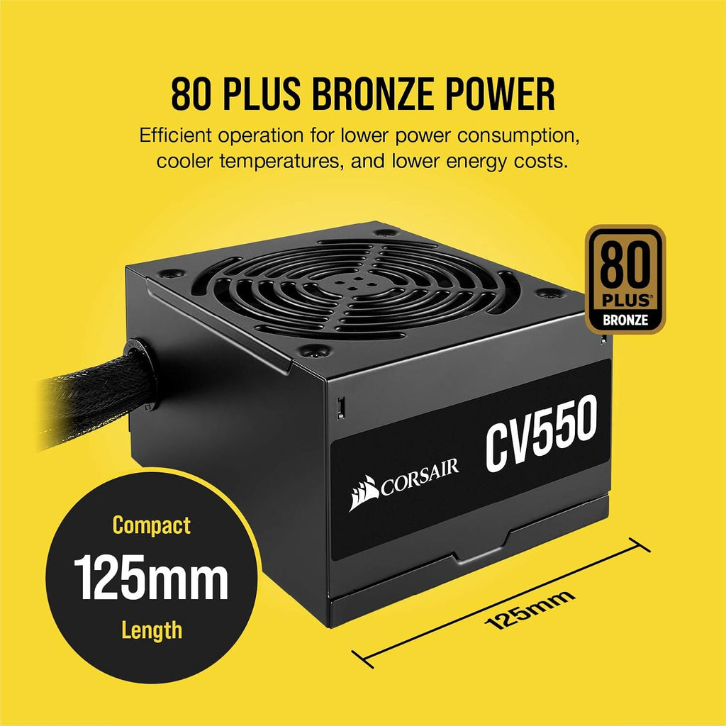 550 Watt 80+ Bronze Fixed Cable Power Supply Q95723