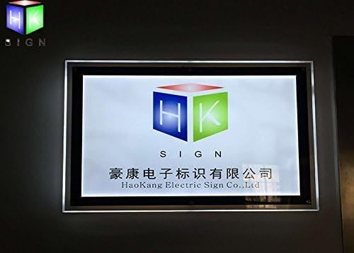 Acrylic Crystal LED Photo Frame Light Box with Wall Mounted T72030