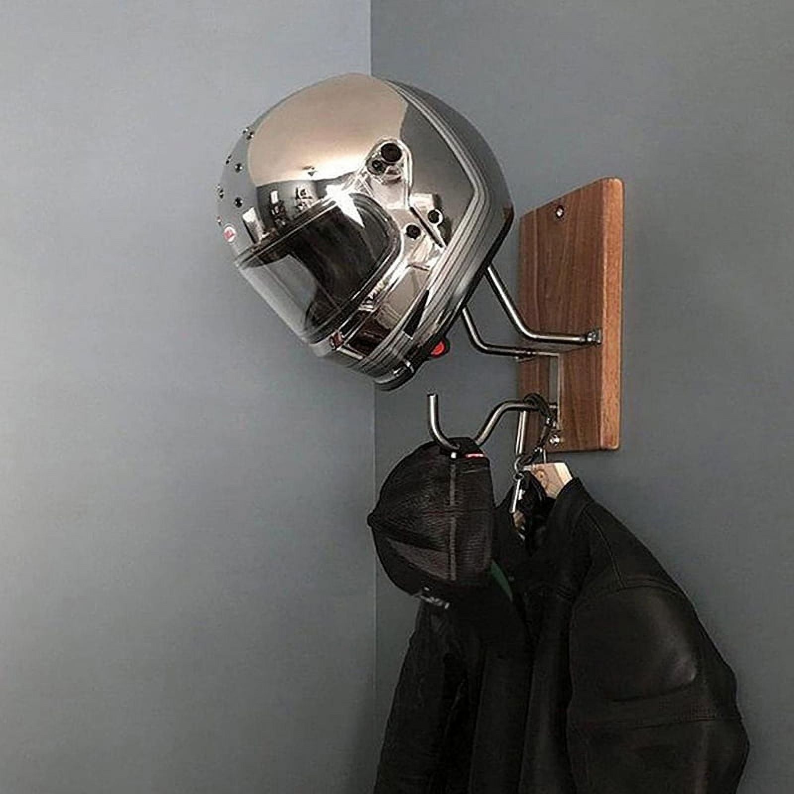 Motorcycle Helmet Rack Wall-Mounted Storage Holder R1340