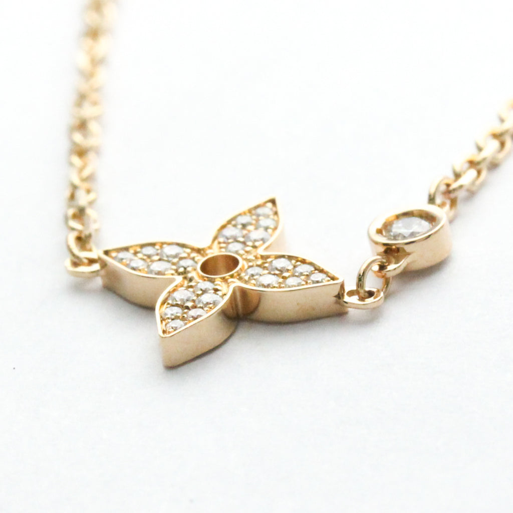 Pink Gold 18K Diamond Pendant Necklace K149568