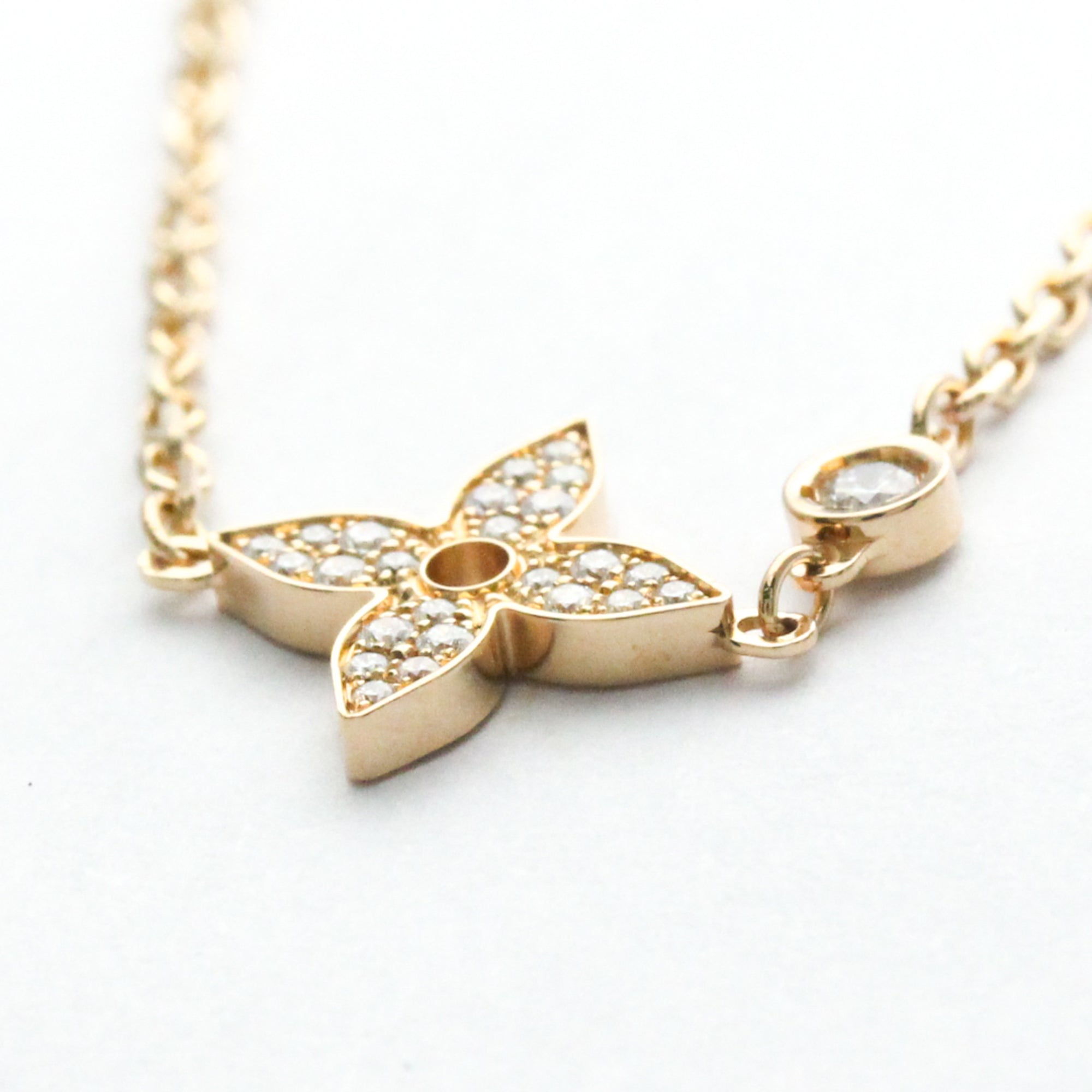 Pink Gold 18K Diamond Pendant Necklace K149568
