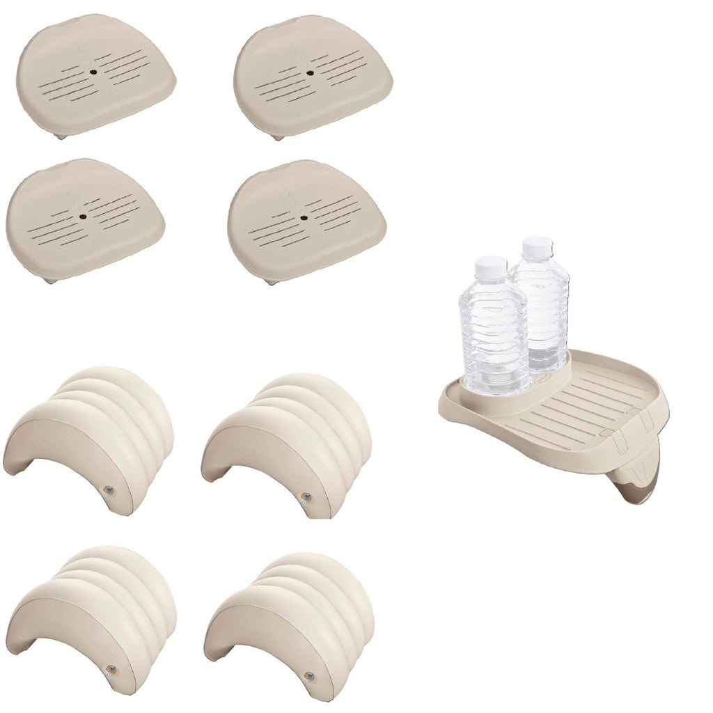 Inflatable Hottub Seat with Cup Holder and Head Rest B375